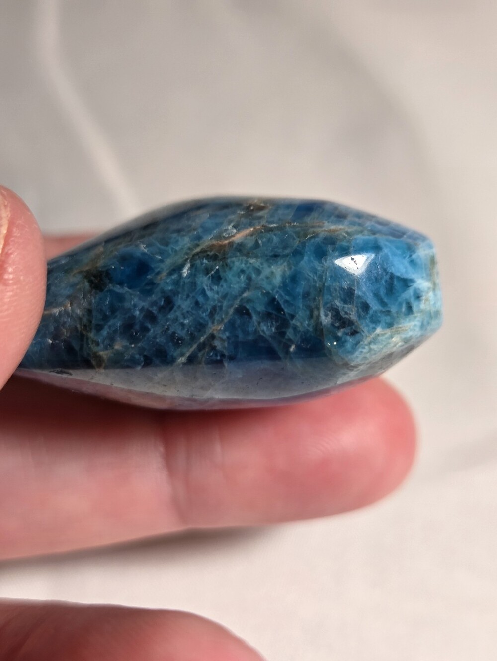 Blue Apatite Gemstone Heart Shaped Accent - Home/Office/GREAT GIFT!! π - Picture 4 of 5